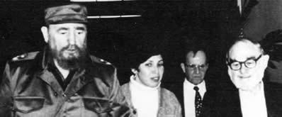 Fidel Castro, Juana Vera, Victor Rabinowitz and the author in Havana. 